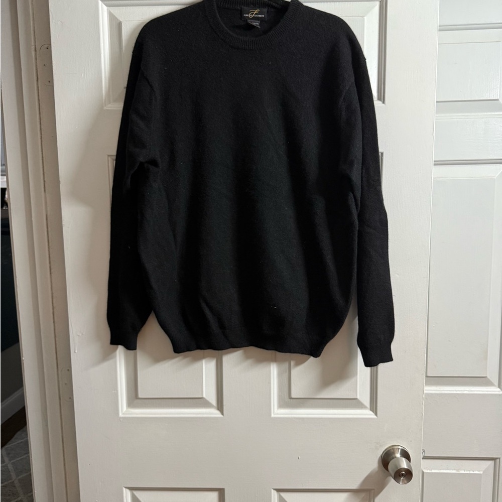 Men's Black Crewneck Sweater